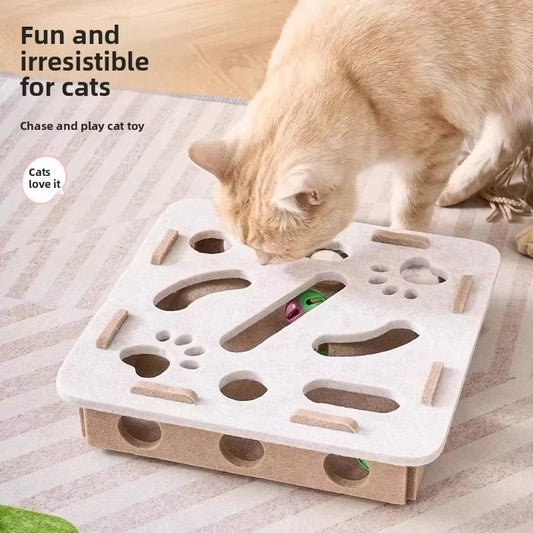 Interactive Puzzle Box Toy for Cats.