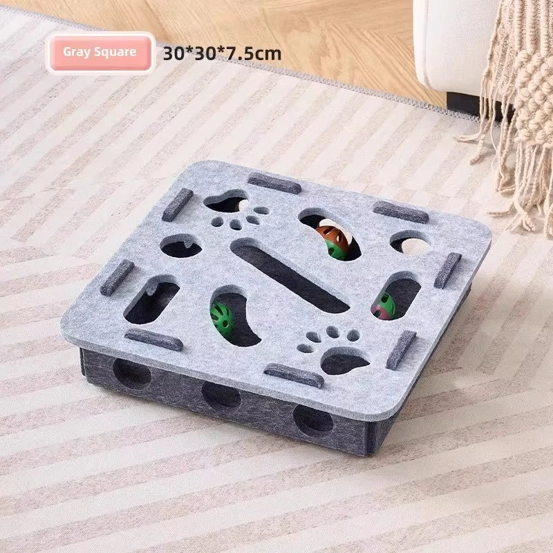 Interactive Puzzle Box Toy for Cats.
