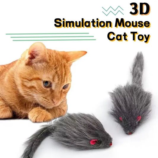 Plush Mouse Cat Toys (5-Pack) – Interactive Teaser Toys for Cats & Kittens.