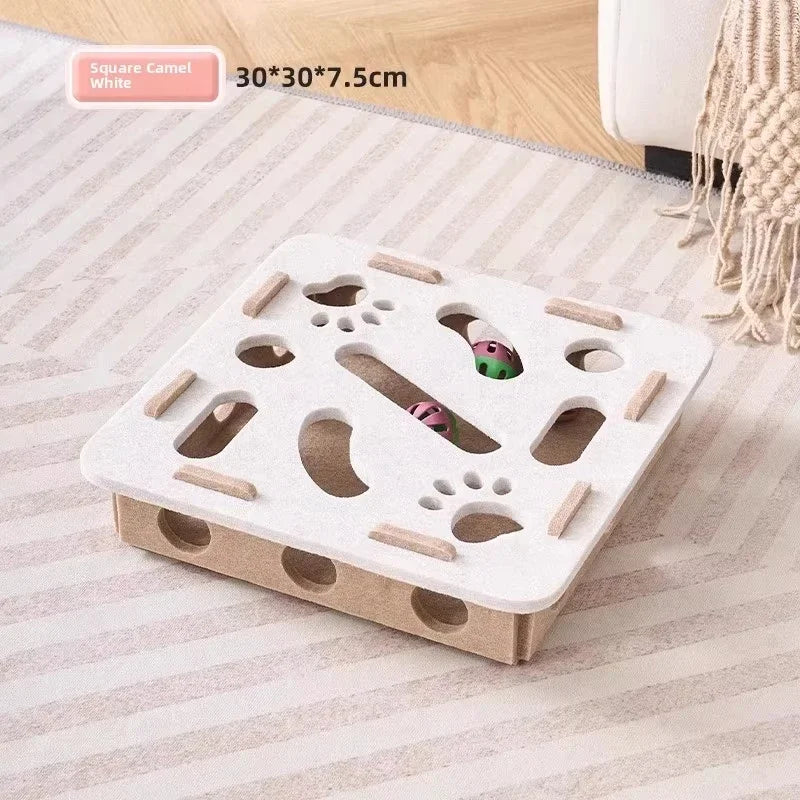 Interactive Puzzle Box Toy for Cats.