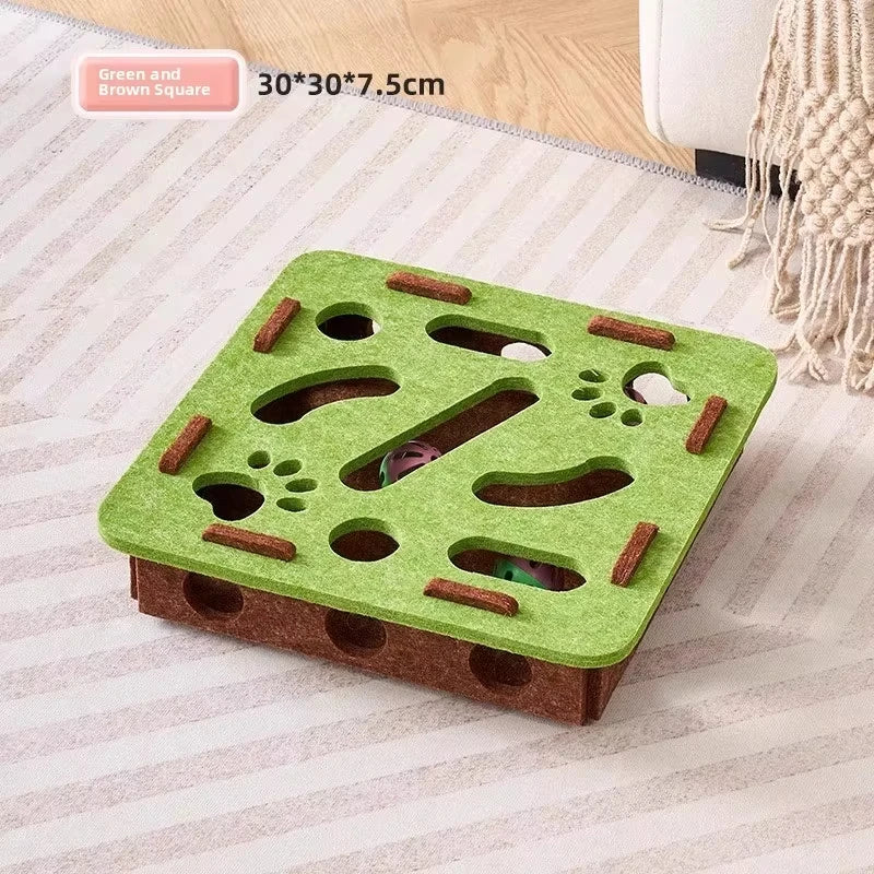 Interactive Puzzle Box Toy for Cats.
